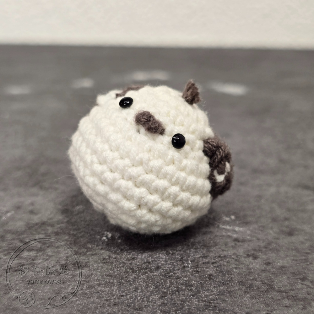 「現貨」鉤織小鳥 山雀 3.5cm 針織 手作 吊飾 送禮-細節圖4