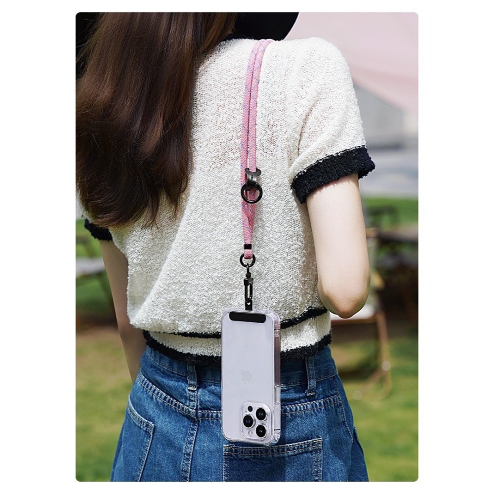 8MM可調式手機編織掛繩 手機掛繩 頸掛繩 手機繩 掛繩 手機背繩 手機吊繩 手機背帶 掛片 吊飾 掛繩夾片 墊片-細節圖7