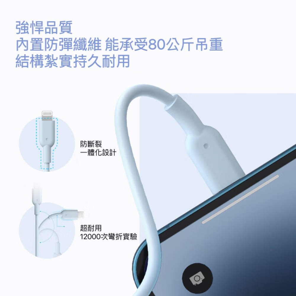 🔥24H寄出 美國ANKER 蘋果lightning PD快充傳輸線 充電線 iphone線 快充線 MFi認證 充電-細節圖4