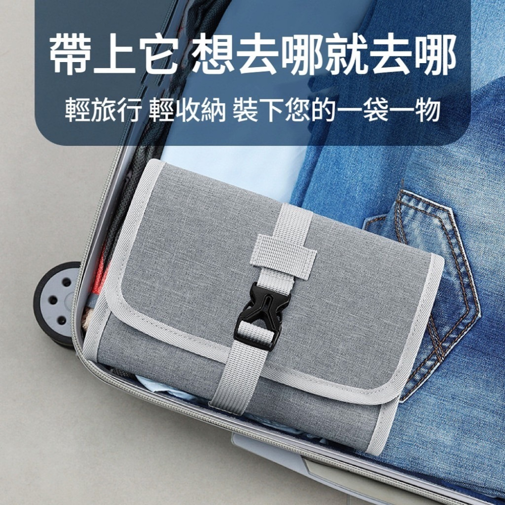 🌟新品上市 多功能卷式收納包 收納包 收納盒 3C收納 耳機收納 行動電源收納 充電線收納 旅行收納袋 化妝包 耳機包-細節圖7