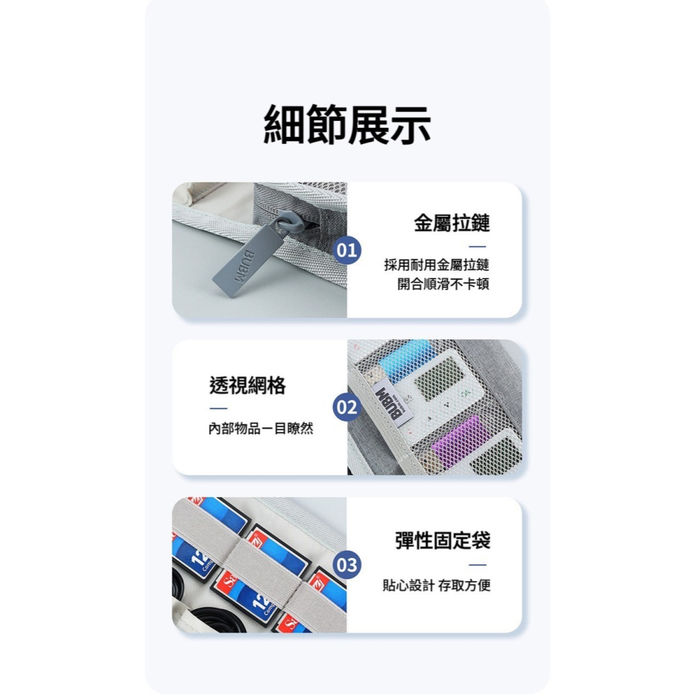 🌟新品上市 多功能卷式收納包 收納包 收納盒 3C收納 耳機收納 行動電源收納 充電線收納 旅行收納袋 化妝包 耳機包-細節圖8