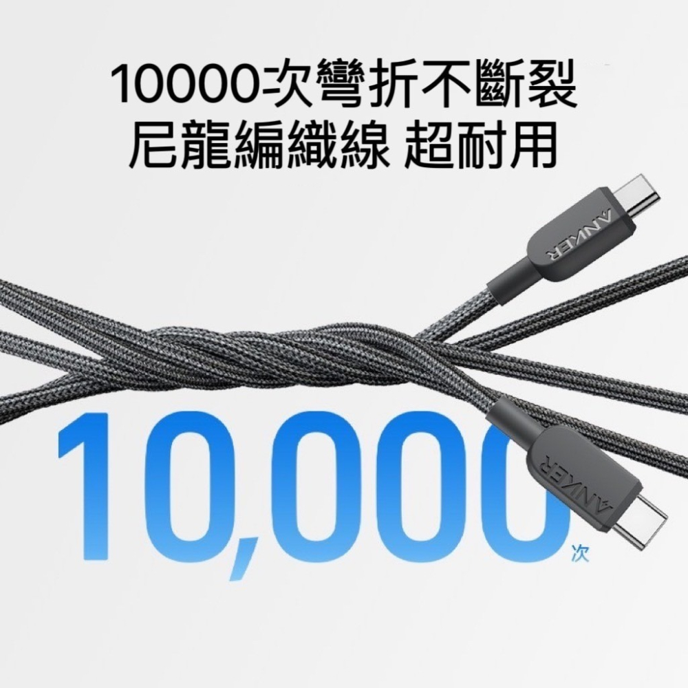 🌟新品上市 美國ANKER 140W二合一USB-C快充線 傳輸線 安卓 筆電 充電線 type-c 蘋果線 i15-細節圖4