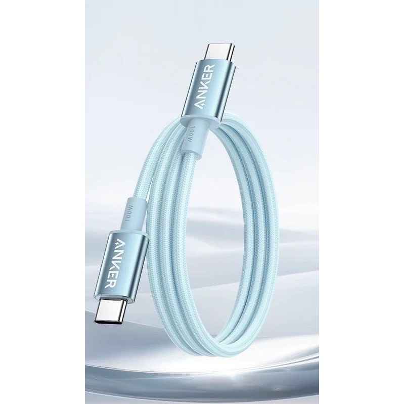 🌟新品上市 美國ANKER 100W冰晶編織快充線 安卓 筆電 充電線 type-c 傳輸線 蘋果線 i15-規格圖9