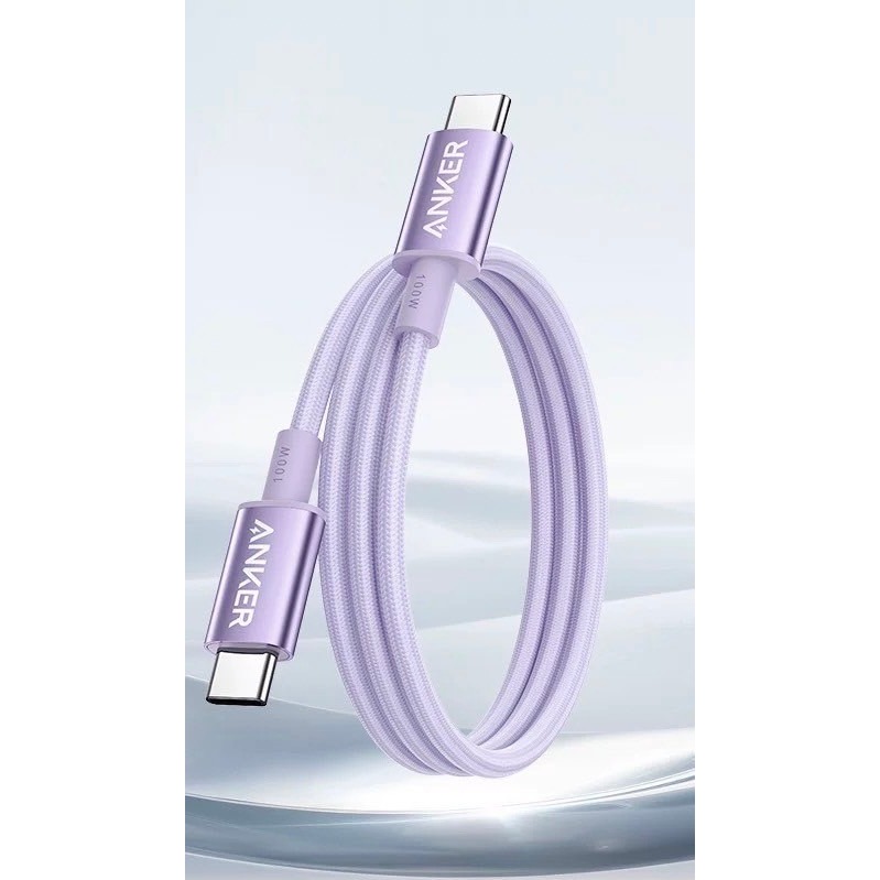 🌟新品上市 美國ANKER 100W冰晶編織快充線 安卓 筆電 充電線 type-c 傳輸線 蘋果線 i15-規格圖9