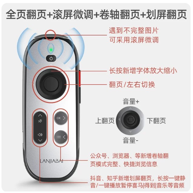 文石小旋風藍牙翻頁器 #電子書 #閱讀器-細節圖4