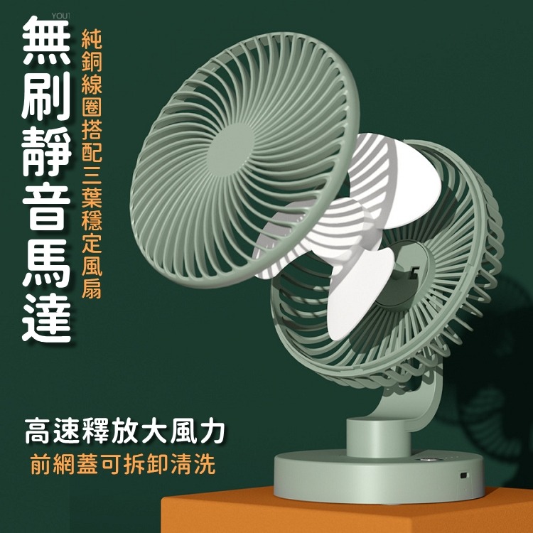 小風扇 usb風扇 擺頭風扇 自動擺頭小夾扇 推車風扇 電風扇 小電扇 靜音風扇【RS1492】-細節圖5
