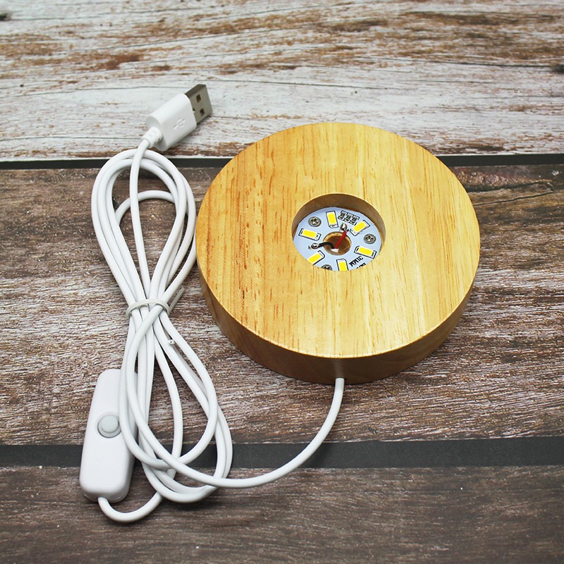 【工廠直營 台灣出貨】LED燈座 燈座 水晶燈座 木燈座 USB燈座 七彩燈座 球燈座 發光燈座 可調光【RS1468】 - 【94批發 ...