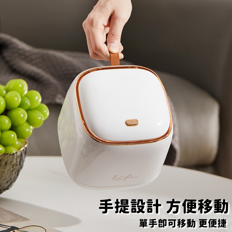 【工廠直營 台灣出貨】 桌面垃圾桶 垃圾桶 按壓垃圾桶 桌上垃圾桶 小垃圾桶 彈蓋垃圾桶 北歐風【RS1466】-細節圖7