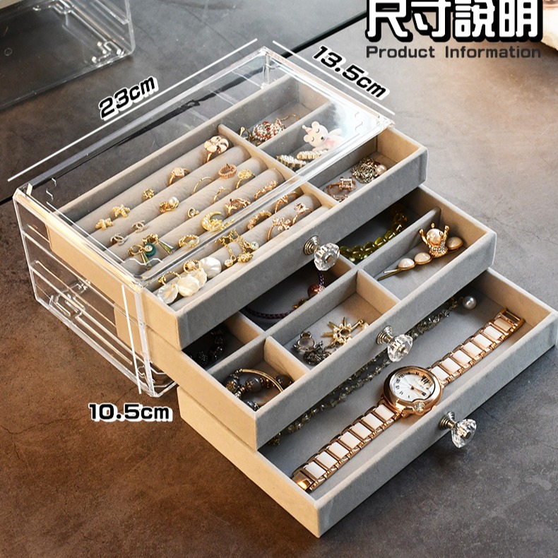 【工廠直營 台灣出貨】飾品收納 口紅收納 化妝品收納盒 飾品盒 桌上收納 口紅架 化妝收納 收納盒【RS1458】-細節圖3