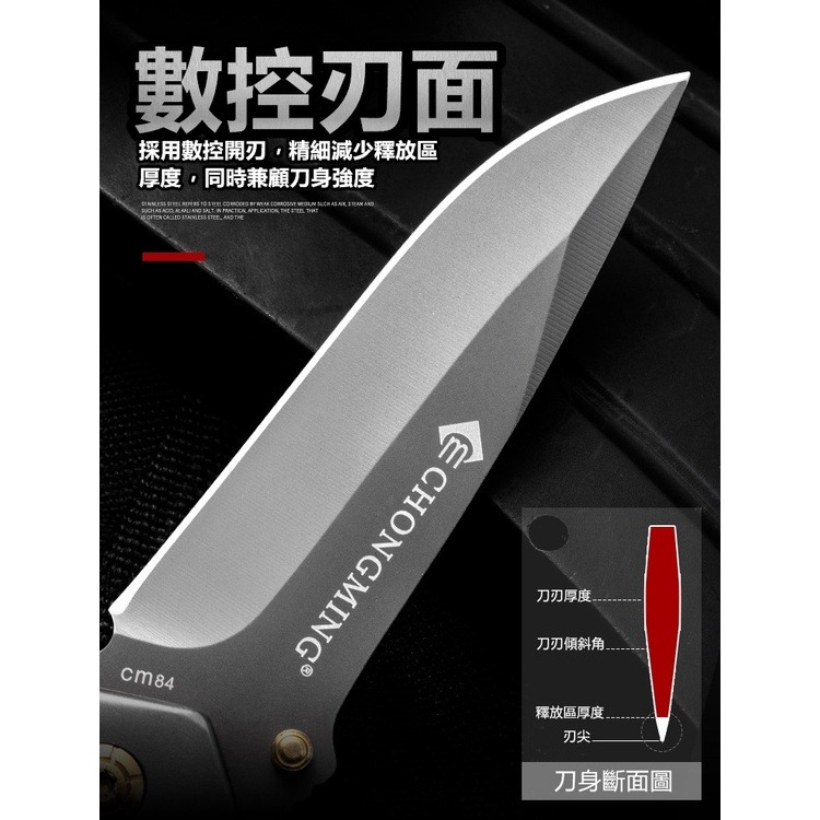 【工廠直營 台灣出貨】折疊刀 戰術刀 隨身刀 露營刀 小刀 折刀 野外求生 露營 生存遊戲【CP177】-細節圖3