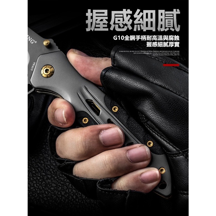 【工廠直營 台灣出貨】折疊刀 戰術刀 隨身刀 露營刀 小刀 折刀 野外求生 露營 生存遊戲【CP177】-細節圖5