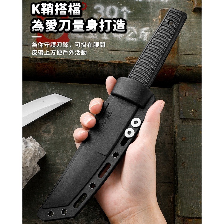 【工廠直營 台灣出貨】三美小武士 直刀 防身刀 露營刀 登山刀 小刀 戰術刀 求生刀 野外求生【CP178】-細節圖6