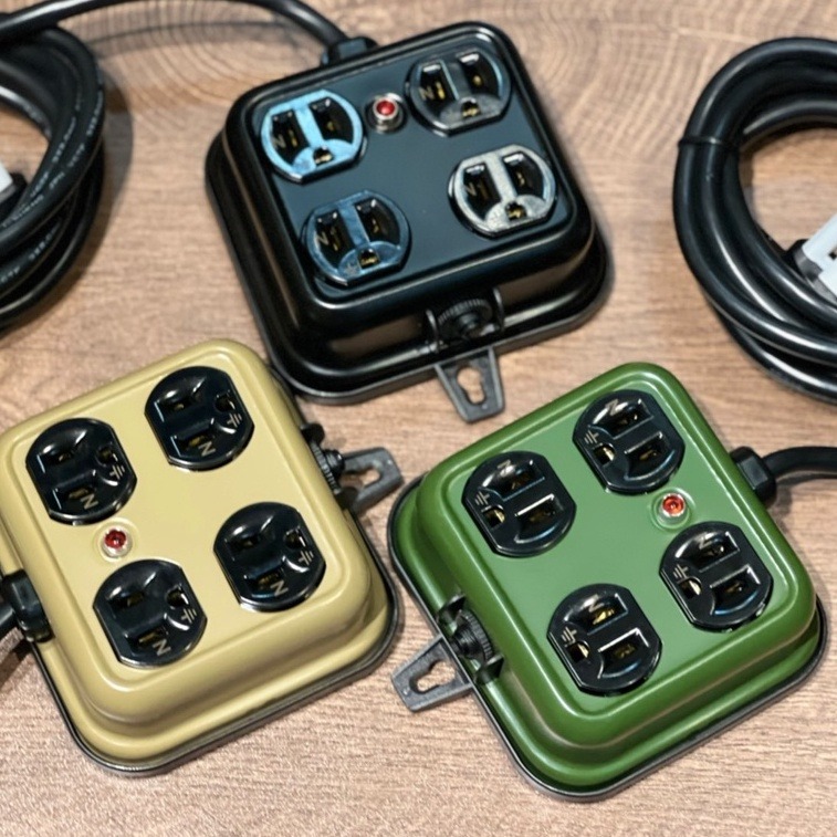 【工廠直營 台灣出貨】動力延長線 露營延長線 動力線 ADAM 戶外延長線 金屬4座延長線 露營 登山【CP154】-細節圖9