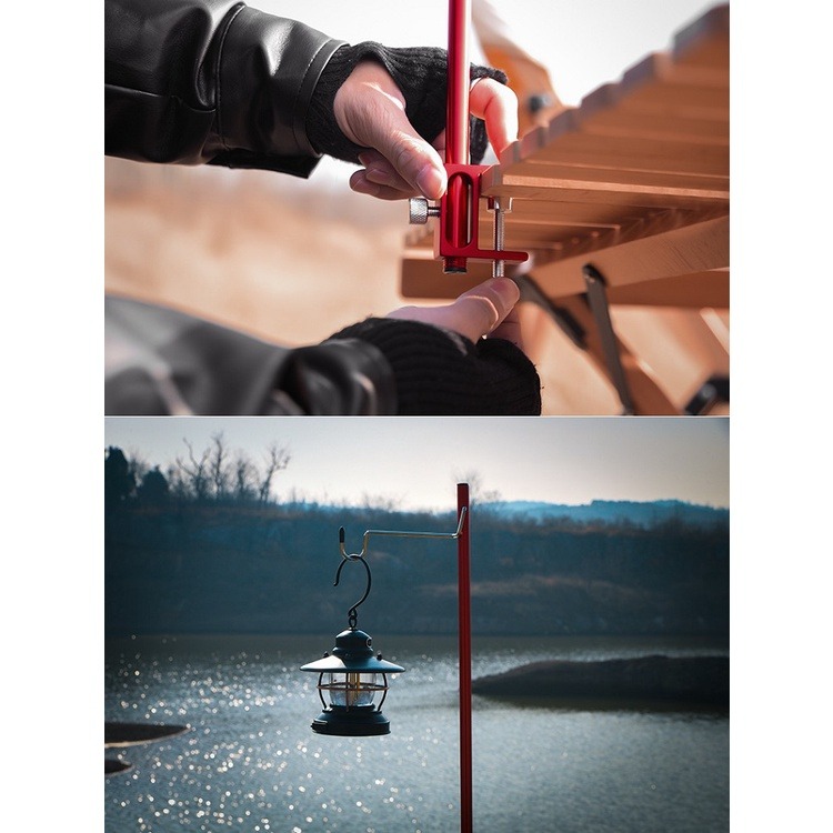 【工廠直營 台灣出貨】露營燈架 輕量鋁合金燈架 桌燈架 戶外燈架 野營燈架 燈柱 落地燈架 掛燈架 營燈架【CP092】-細節圖8