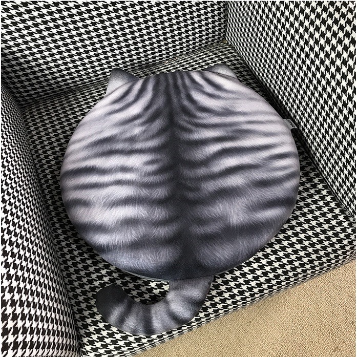 【工廠直營台灣出貨】貓坐墊 貓咪造型 坐墊 椅墊 貓咪造型椅墊 圓形椅墊 靠墊 記憶海綿座墊 交換禮物【RS1279】-細節圖6