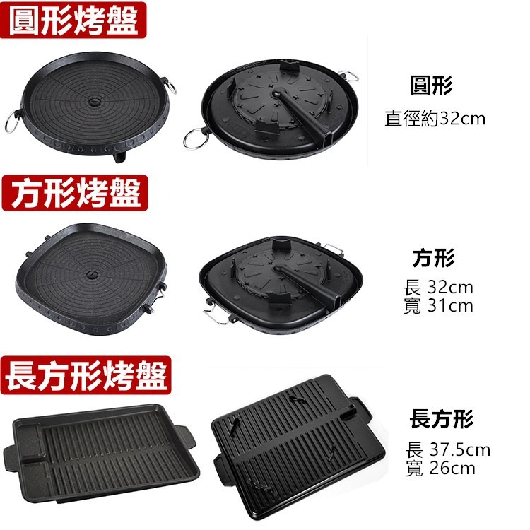 【工廠直營 台灣出貨】麥飯石烤盤 韓式烤盤 烤肉盤 漏油設計 卡式爐用【RS1133】-細節圖8