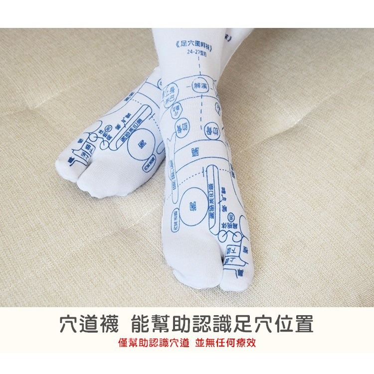【工廠直營 台灣出貨】腳底穴道襪 襪子 穴道襪 按摩神器 穴位圖 腳底穴道 按摩【RS1017】-細節圖4