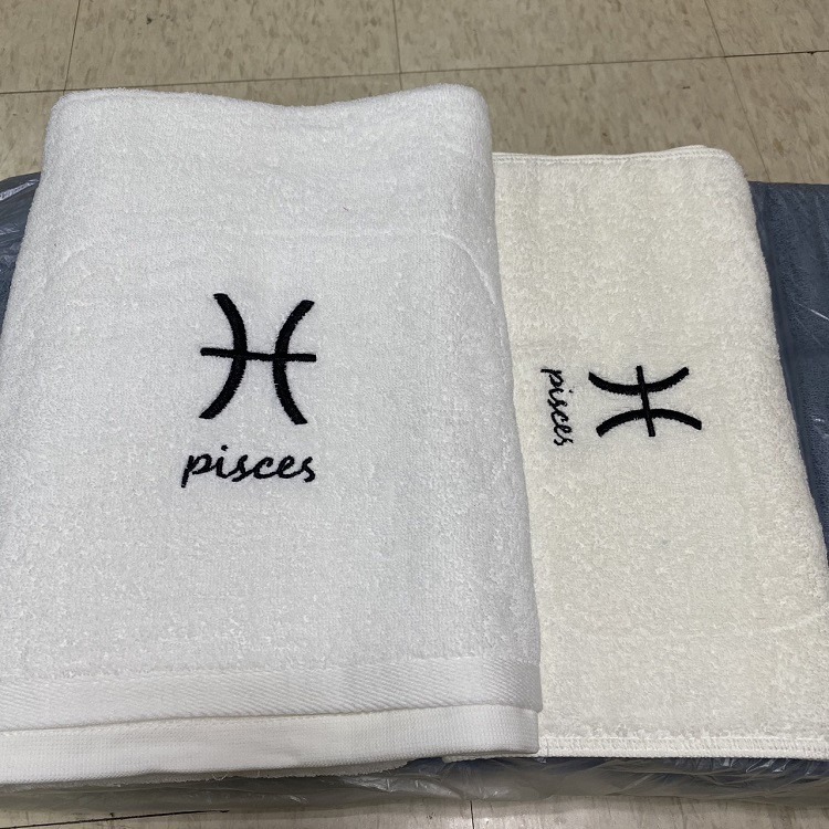 【工廠直營 台灣出貨】浴巾 毛巾 星座浴巾 毛巾 12星座純棉吸水浴巾 十二星座浴巾 十二星座毛巾【RS956】-細節圖7