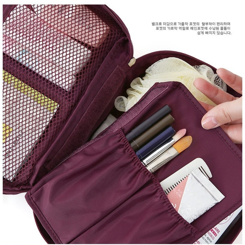 【工廠直營 台灣出貨】 旅行收納 收納包 盥洗包 化妝包 旅行組 防水收納袋 包包 收納 【RB322】-細節圖9