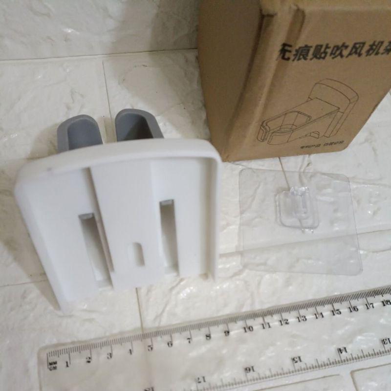 全新 現貨 無痕貼 吹風機架 無痕 強力 貼 吹風機 架 架子 掛勾 電線 理線 勾-細節圖3