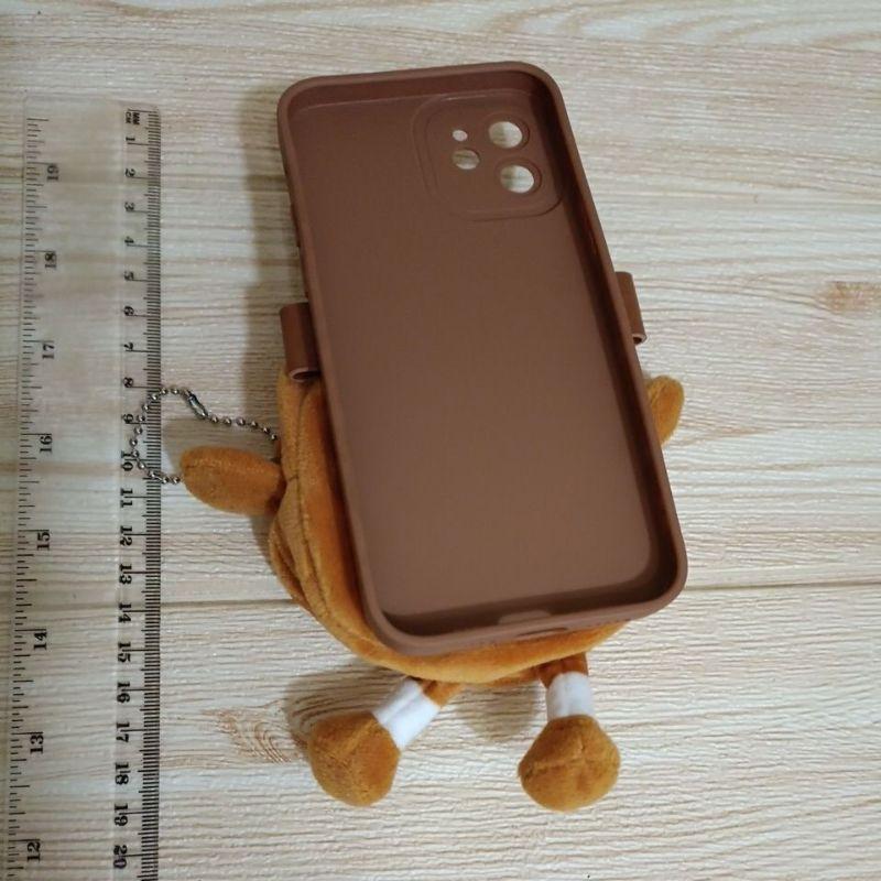 全新 現貨 iPhone 12 6.1吋 專用 零錢包 卡片 手機殼 手機 保護 殼 套 包 支架 吐司 娃娃  零錢包-細節圖2