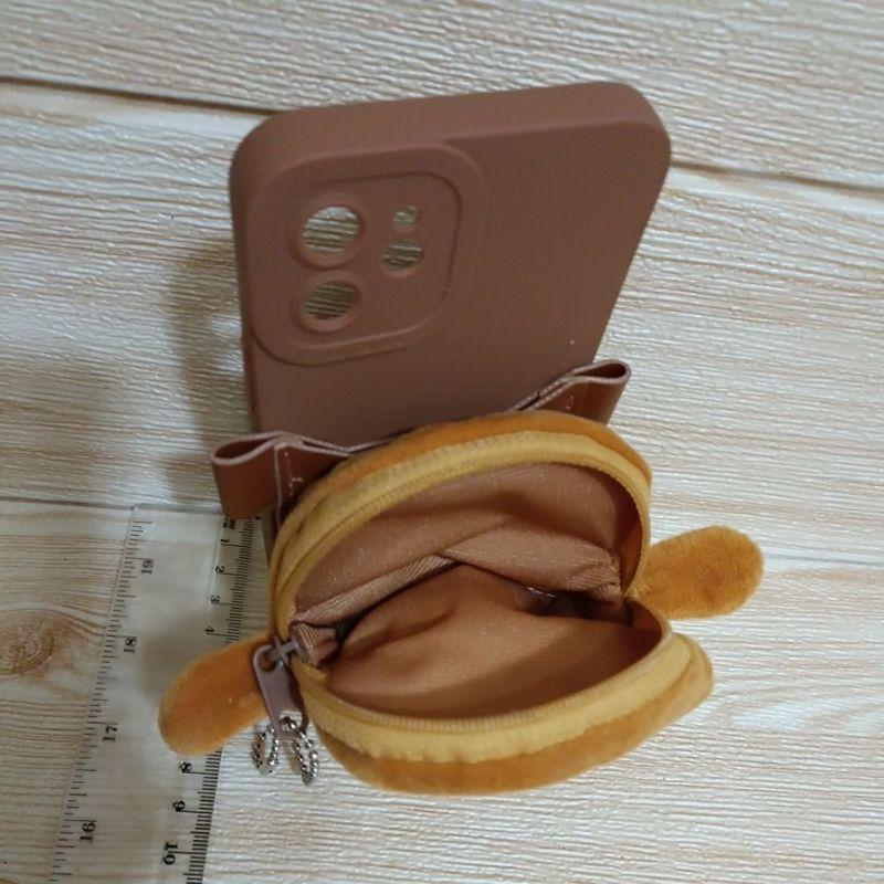 全新 現貨 iPhone 12 6.1吋 專用 零錢包 卡片 手機殼 手機 保護 殼 套 包 支架 吐司 娃娃  零錢包-細節圖3