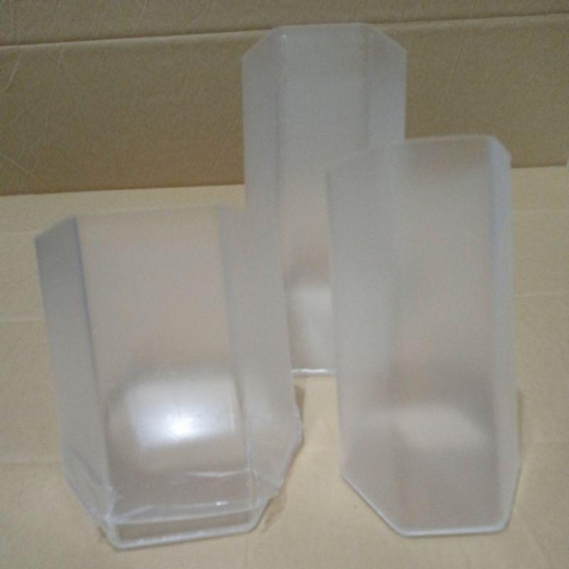 全新 現貨 壓克力 六邊形 多功能 收納盒 收納桶 斜插筆筒 刷具桶-細節圖3