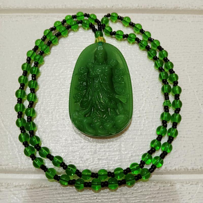 全新 現貨 立體雕刻媽祖圓珠項鍊 立體 雕刻 媽祖 圓珠 珠珠 項鍊 橢圓媽祖墜子 圓珠鏈子 圓珠項鍊 附精美禮盒 禮盒-細節圖3