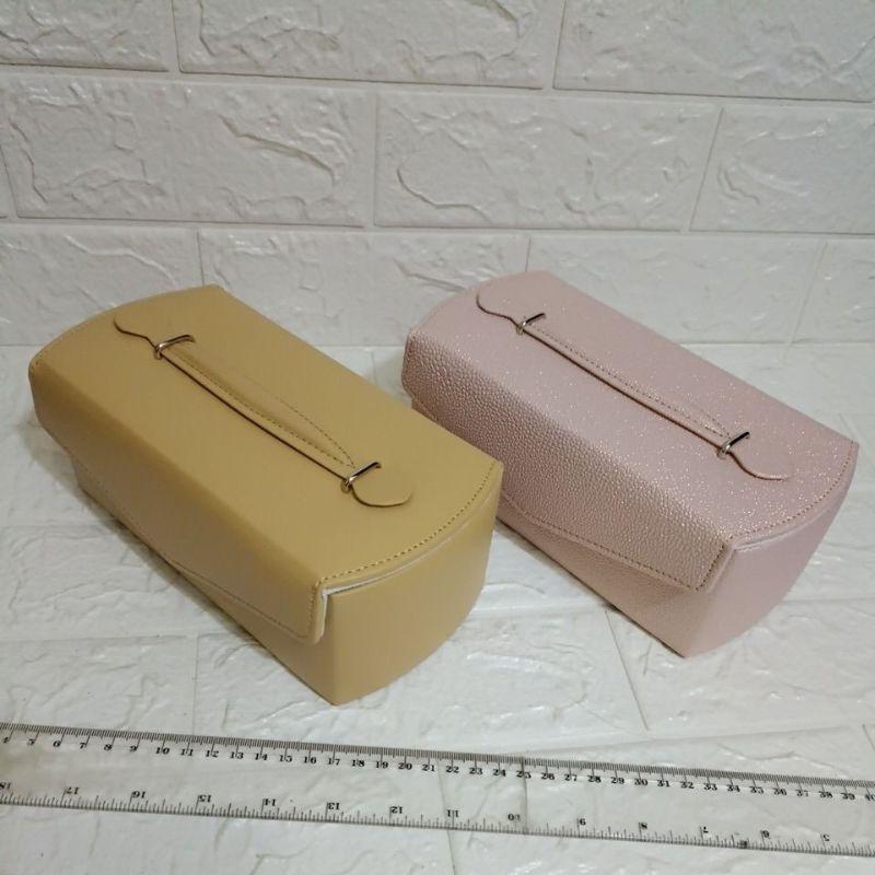 全新 現貨 高品質 庫存品 破盤 出清 化妝箱 首飾盒 珠寶盒 皮革 外表 絨布內裡 時尚 品味 好攜帶 收納 神器 盒-細節圖6