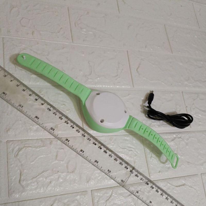 全新 現貨 彈跳 充電式 三段 風扇 手環 酷炫 彷 手錶 小風扇 渦輪 扇 禮物-細節圖5