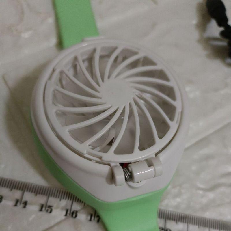 全新 現貨 彈跳 充電式 三段 風扇 手環 酷炫 彷 手錶 小風扇 渦輪 扇 禮物-細節圖6