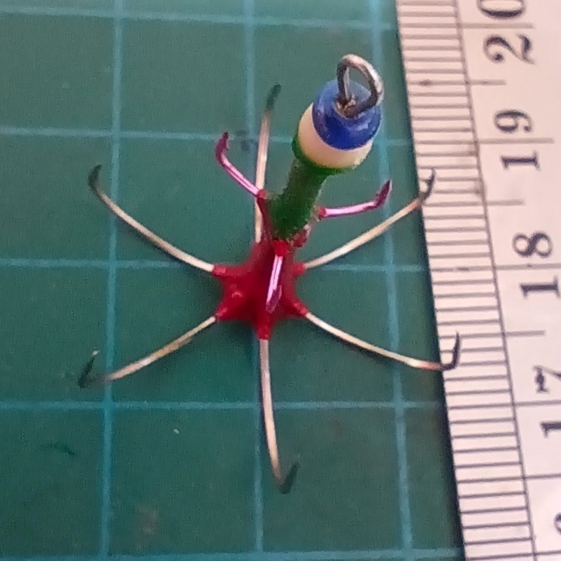 全新 純手工 製作 草蝦 鉤 斑節蝦 鉤 3叉鉤 5叉鉤 6叉鉤 8叉鉤 手作 精品 白蝦 釣魚 釣蝦 草蝦鉤 魚鉤 勾-細節圖2