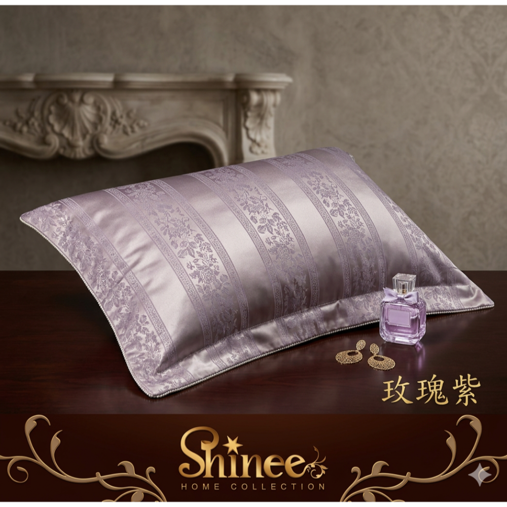 高級 絲緞提花鋪棉壓框枕套-一入(也有2入組特價) 枕套 鋪棉枕套 壓框枕套-規格圖6