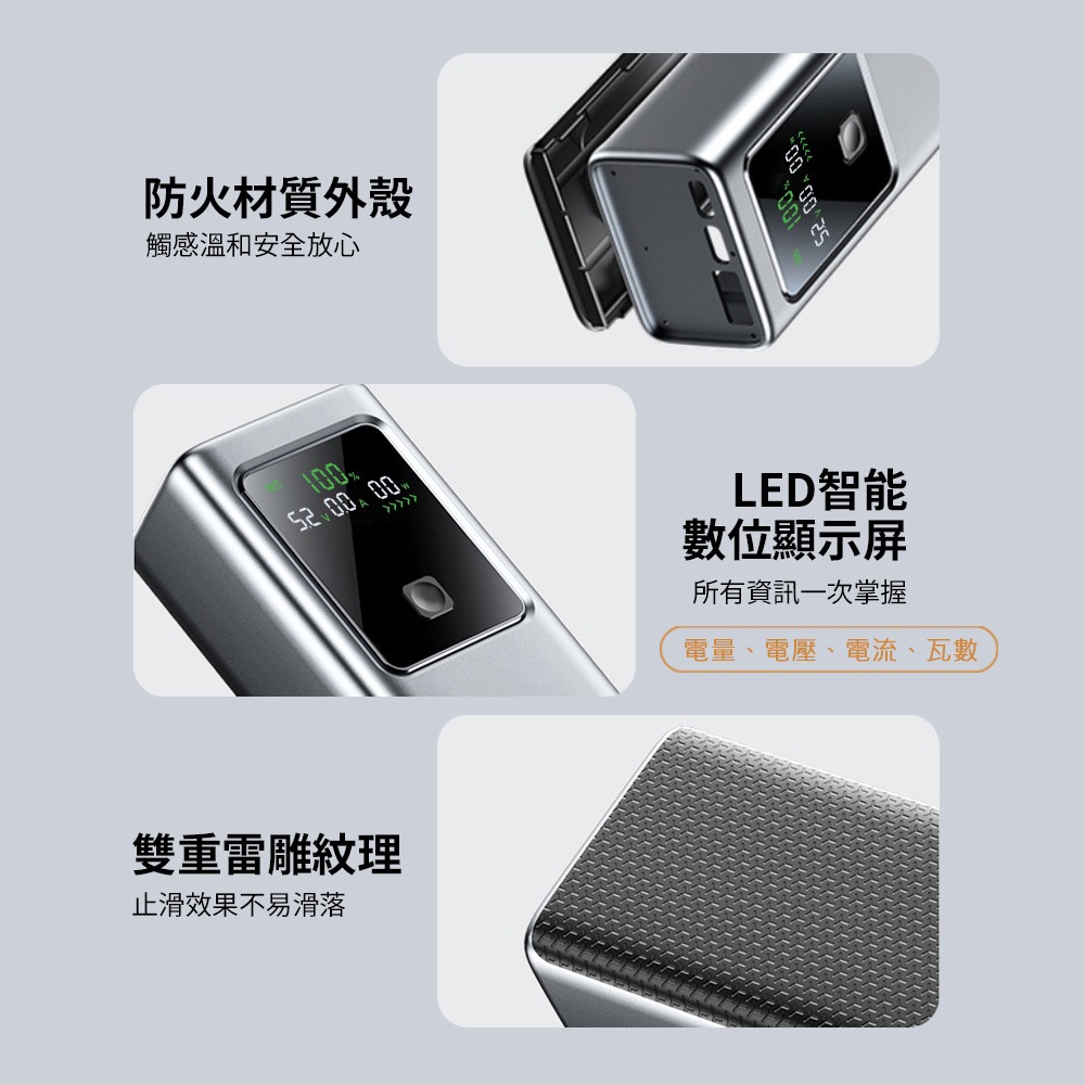 MCK 台灣製造 19200mAh 100W數顯快充行動電源(數顯電壓、電流、瓦數)-細節圖5