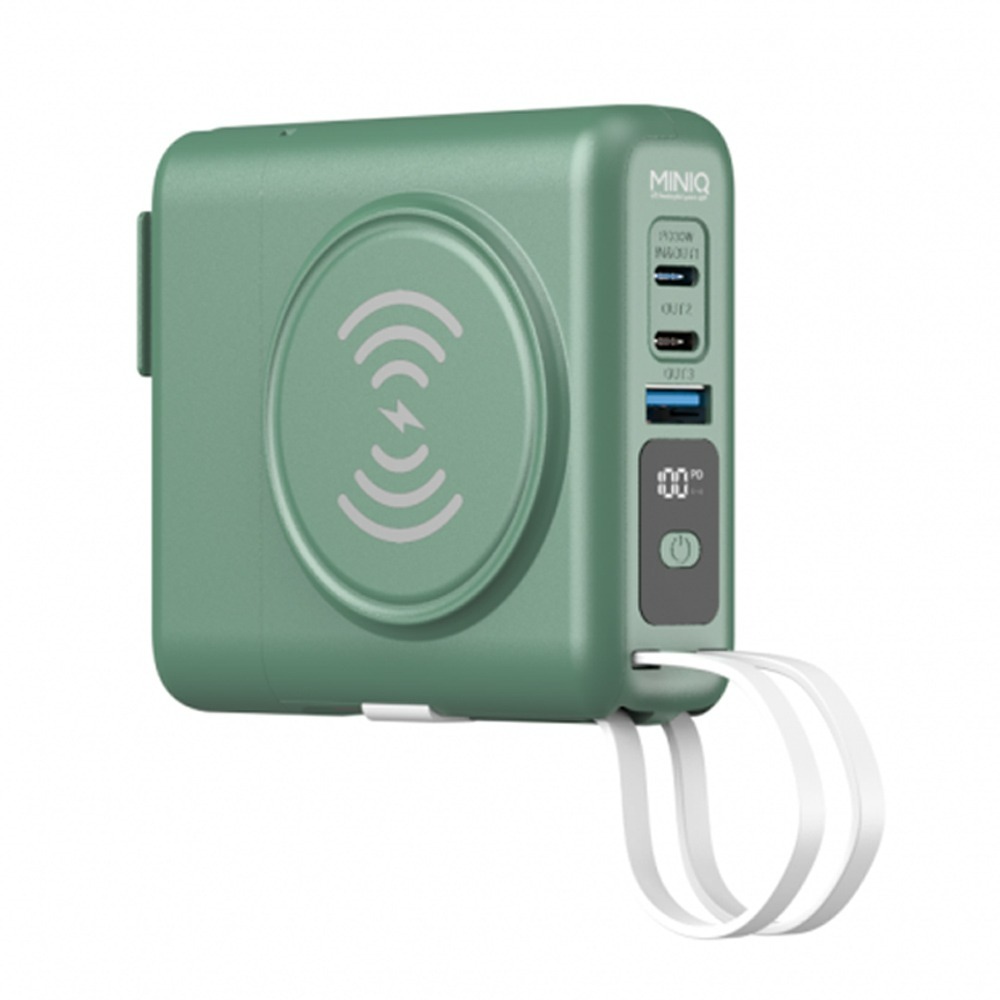 MINIQ 台灣製造10000mAh 30W多功能磁吸無線充行動電源(手錶/耳機/自帶線/可拆卸充電頭)-規格圖11