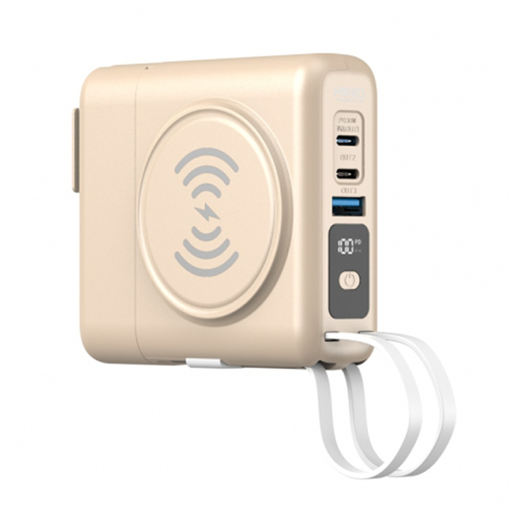 MINIQ 台灣製造10000mAh 30W多功能磁吸無線充行動電源(手錶/耳機/自帶線/可拆卸充電頭)-規格圖11