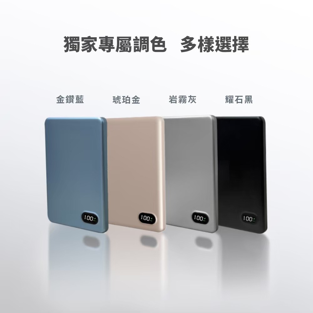 MCK 台灣製造 5000mah 鋁合金 超薄磁吸無線充電行動電源(MCK-WCC)-細節圖7