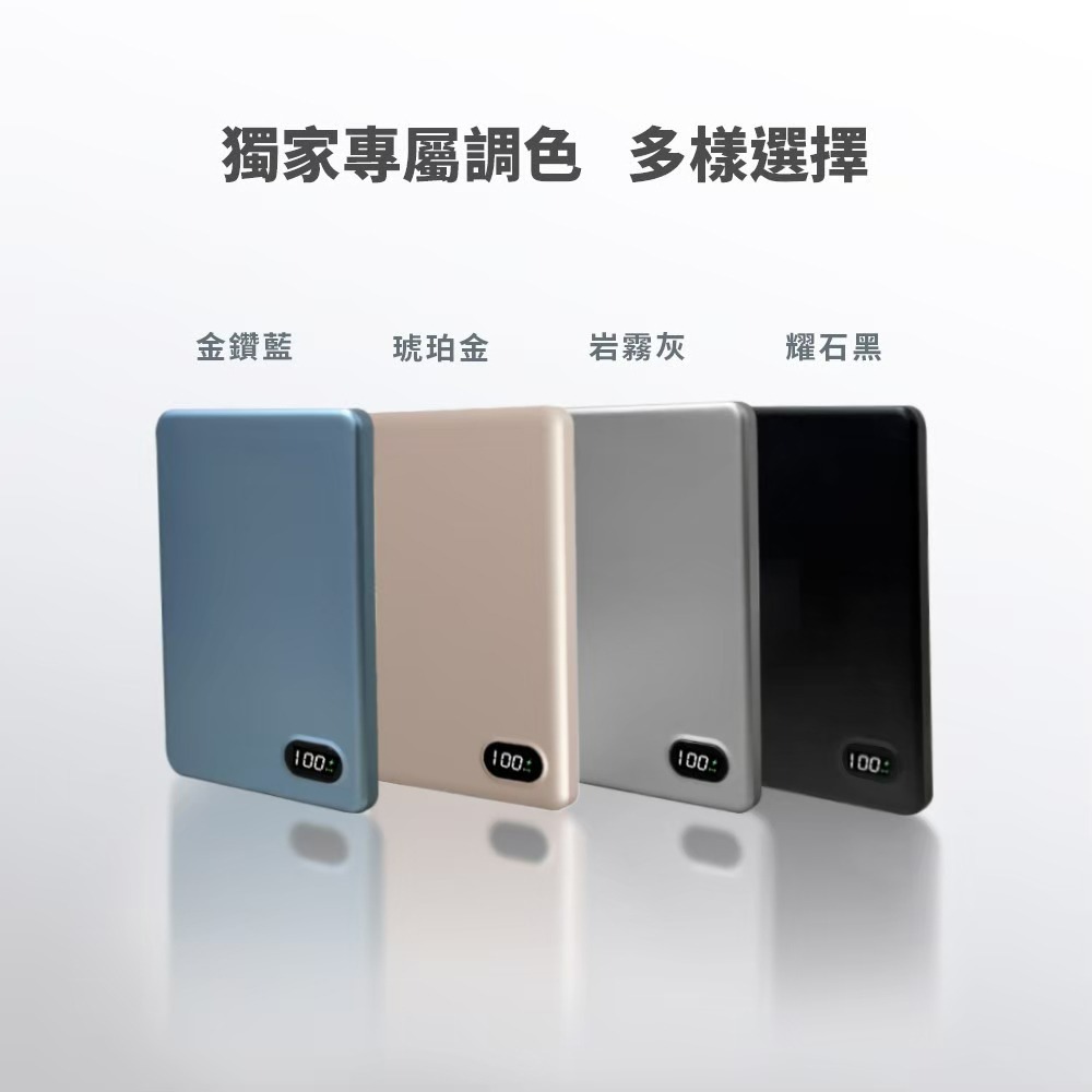 MCK 台灣製造 5000mah 鋁合金 超薄磁吸無線充電行動電源(MCK-WCC)-細節圖7
