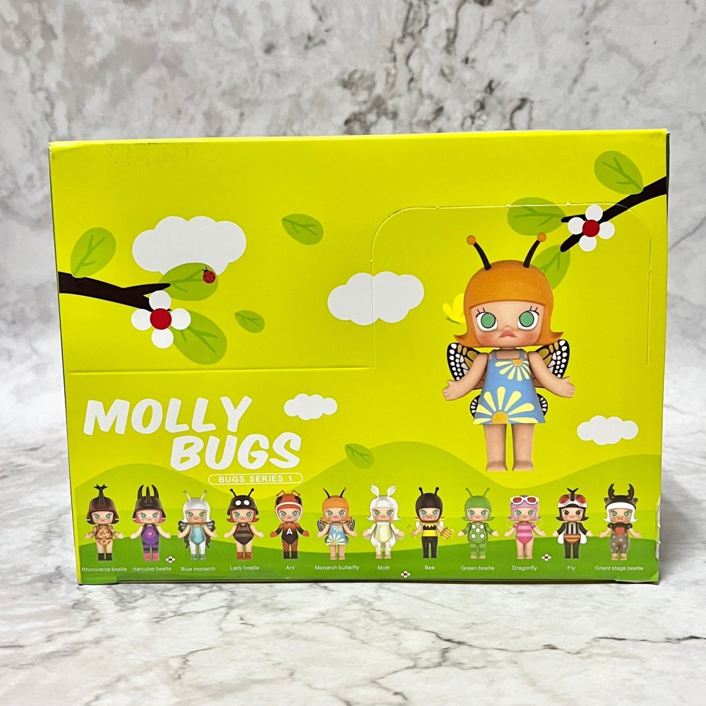 港版 昆蟲系列 molly 盒玩 molly昆蟲 MOLLY 蝴蝶 蜜蜂 獨角仙 瓢蟲 模型-細節圖2