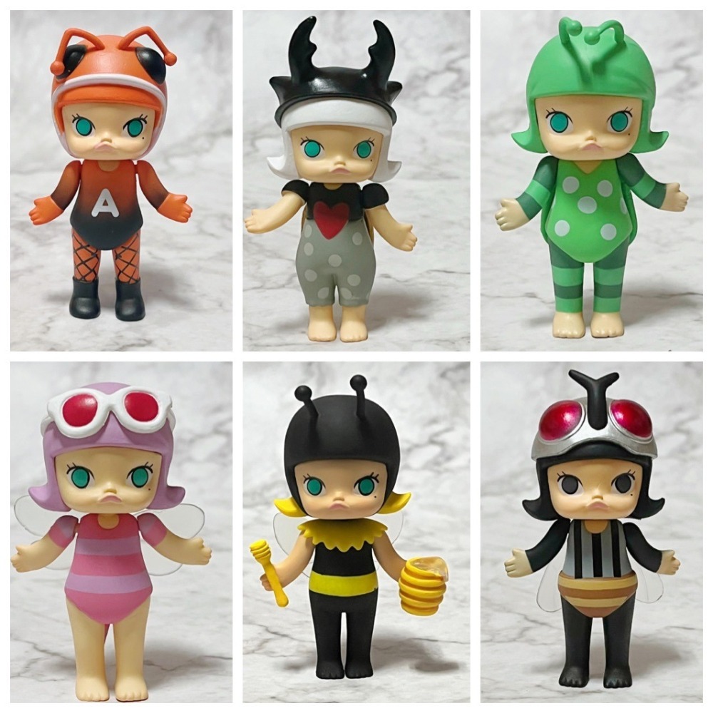 港版 昆蟲系列 molly 盒玩 molly昆蟲 MOLLY 蝴蝶 蜜蜂 獨角仙 瓢蟲 模型-細節圖3