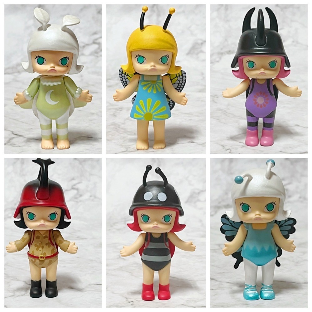 港版 昆蟲系列 molly 盒玩 molly昆蟲 MOLLY 蝴蝶 蜜蜂 獨角仙 瓢蟲 模型-細節圖4