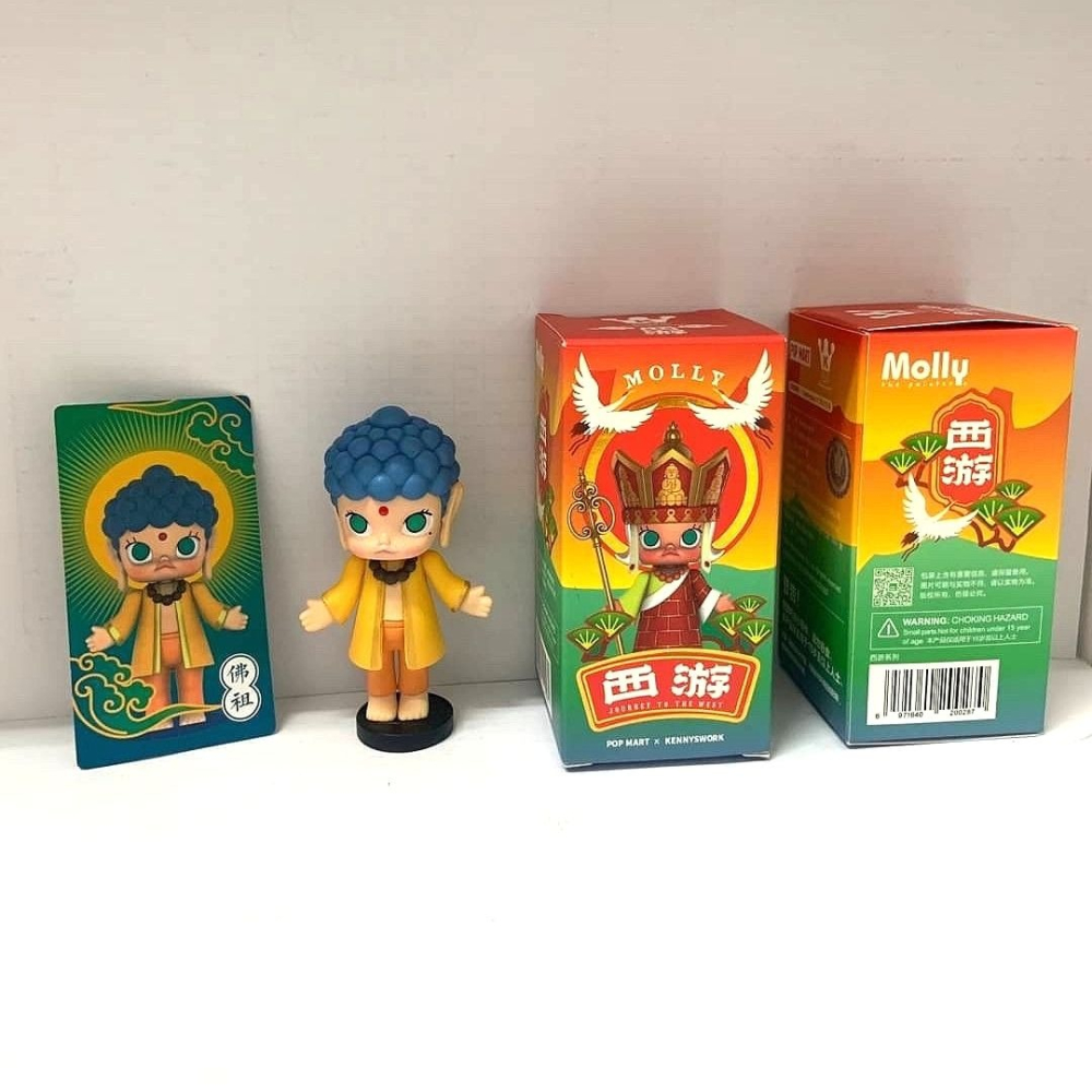 港版 泡泡馬特popmart茉莉Molly 西遊記系列 孫悟空 唐僧 如來佛祖-細節圖3