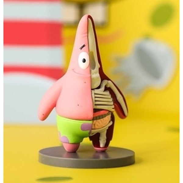 港版 Mighty Jaxx 半剖海綿寶寶盲盒  派大星 章魚哥公仔潮玩手辦 盒蛋 扭蛋-細節圖7