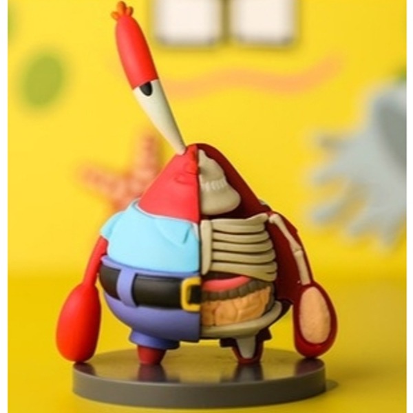 港版 Mighty Jaxx 半剖海綿寶寶盲盒  派大星 章魚哥公仔潮玩手辦 盒蛋 扭蛋-規格圖11