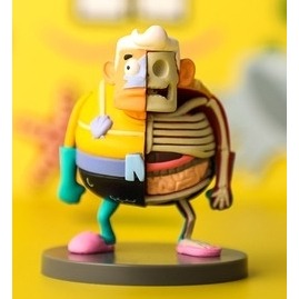 港版 Mighty Jaxx 半剖海綿寶寶盲盒  派大星 章魚哥公仔潮玩手辦 盒蛋 扭蛋-規格圖11