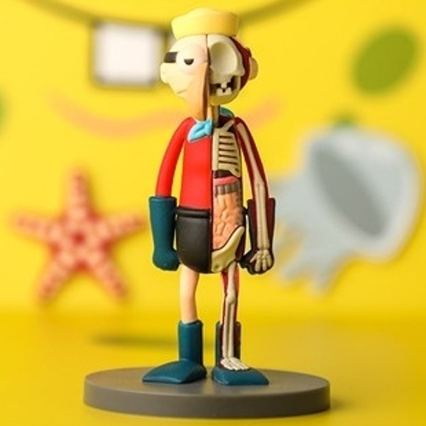 港版 Mighty Jaxx 半剖海綿寶寶盲盒  派大星 章魚哥公仔潮玩手辦 盒蛋 扭蛋-規格圖11