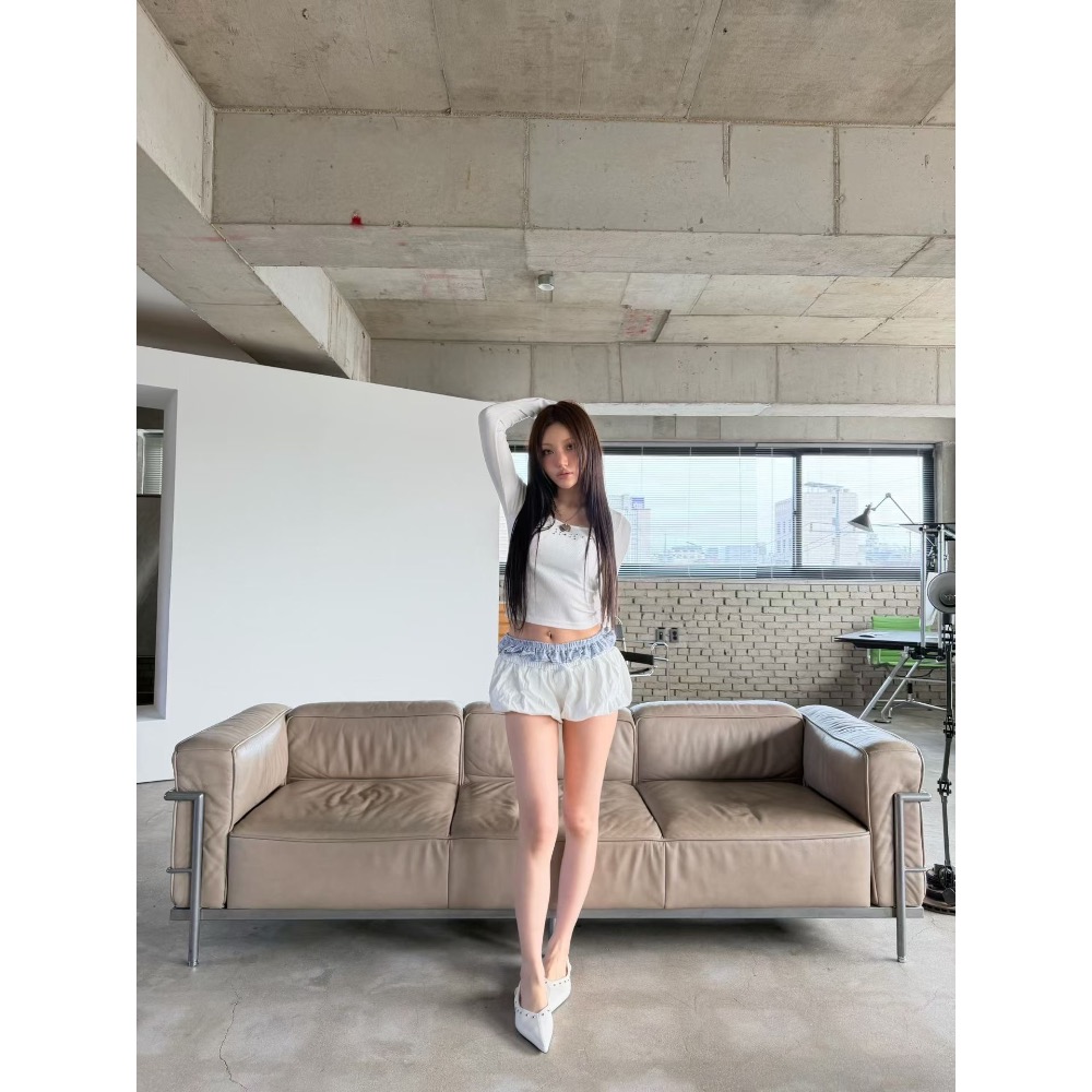 Korea🇰🇷女款｜雙褲頭撞色南瓜褲｜GB69［預購］BandQ studio-細節圖4