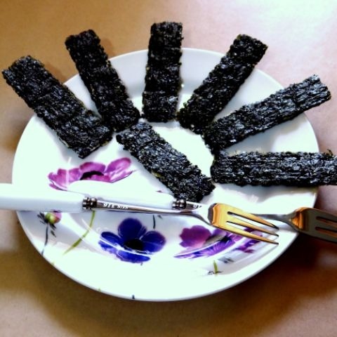 海苔杏仁芝麻脆片300公克全家暢享包-細節圖2