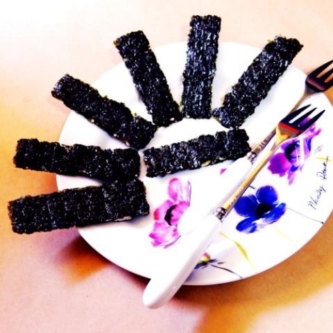海苔杏仁芝麻脆片200公克經濟暢享包-細節圖2