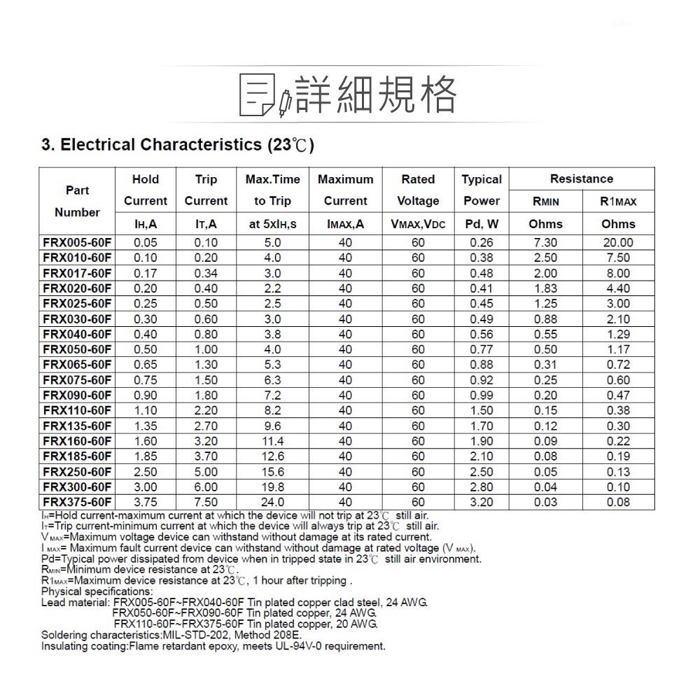 『聯騰．堃喬』陶瓷 PTC 自復保險絲 自恢復保險絲 聚合物保險絲 過流保護片-細節圖4